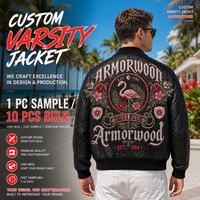 Blouson Bomber Homme Personnalisé en Cuir d'Agneau Gaufré Façon Autruche avec Broderie Appliquée de Luxe et Strass – Vêtement d'extérieur en Cuir Véritable Sur Mesure