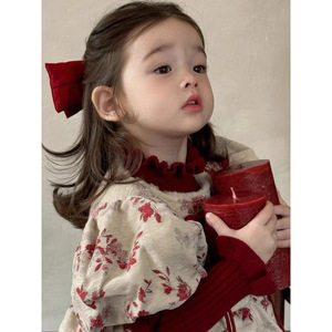 Traditional Chinese Baby Girls Winter Dress Fleece Lined Party Princess Style - Product Image 4