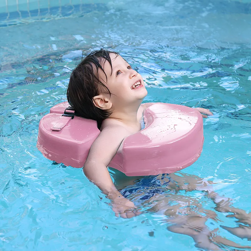 スイムボボ工場価格1-4歳CE/EN71認証子供ピンクリング赤ちゃん非インフレータブルフローター水泳リング
