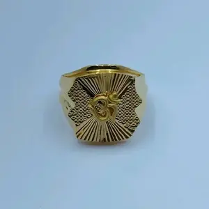 Bague Tête de Lion en Or Massif pour Homme, Style Chevalière Lourde, Bijou de Luxe Fait Main, Bijou Tendance - Product Image 2