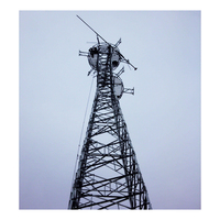 Tour autoportante tubulaire triangulaire en acier galvanisé de 60m de hauteur pour antenne de distribution d'énergie/radio/support de lumière