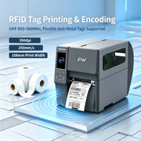 Printer label barcode Bluetooth WIFI dengan kertas berlapis untuk manufaktur industri.