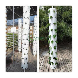 Tour de jardinage hydroponique vertical avec éclairage LED, rouleau de tuyau PVC hydroponique, <span class=keywords><strong>engrais</strong></span> pour graines de laitue, culture verticale - Product Image 6
