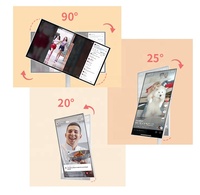 Moniteur tactile portable sans fil Sinmar de 21,5, 24 et 32 pouces, téléviseur intelligent, support rotatif mobile, moniteur tactile sur roulettes