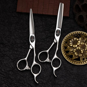 กรรไกรตัดผม JjQ ขนาด 6 นิ้ว สแตนเลสสตีล สำหรับช่างทำผมมือขวา อุปกรณ์ช่างตัดผมมืออาชีพ - Product Image 1