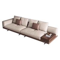 Canapé en cuir véritable de style italien, luxe léger, forme droite, rotatif et mobile, pour petit/grand salon