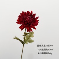 Bunga krisan, peony, dan dahlia buatan berkualitas tinggi untuk dekorasi kantor, rumah, dan pernikahan