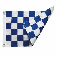 Drapeau à carreaux de course rouge et blanc 100% polyester 3x5 pieds, drapeau à carreaux de taille personnalisée