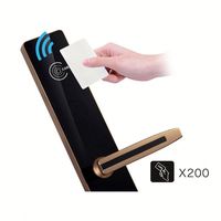 Material de latón Hotel manija de la puerta cerraduras para Hotel Universal maestro clave ET826RF