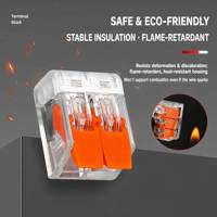 Connecteurs de fils FUSHDE, blocs de bornes 2-5 positions, nylon ignifuge, cuivre pur, 450V 32A