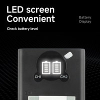 Chargeur double USB-C 2 ports NB-6L NB6L Nb6l pour Canon SD1300 IS SD3500 IS SD4000 IS IXUS 105 IXUS 200 IS IXUS 210 IS 310 HS