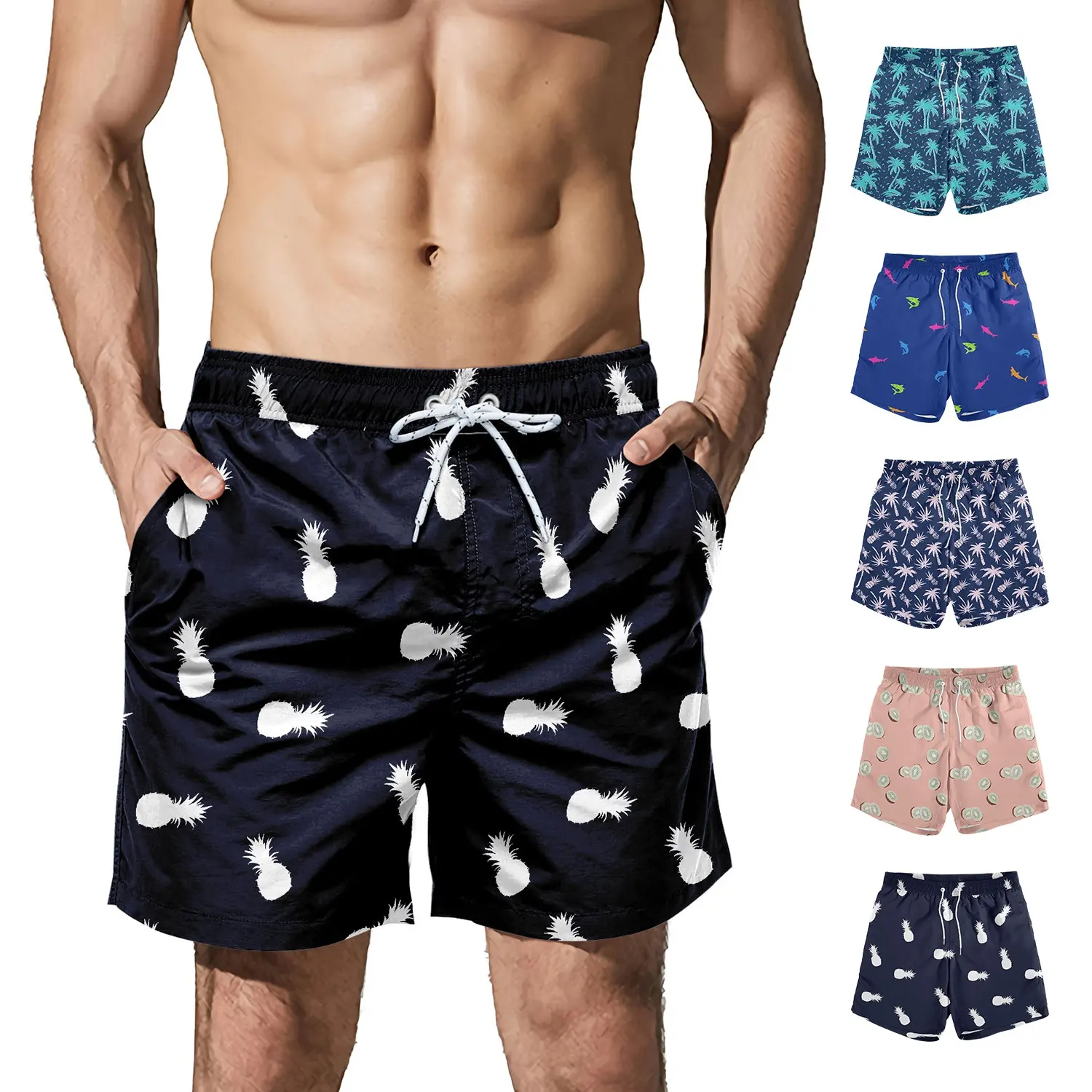 Zomerkleding Heren Shorts Custom Badmode En Strandkleding Boardshorts Heren Snel Droog Shorts Zwembroek