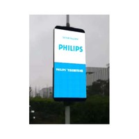 TOPLED Panneau de gestion centralisée sans fil pour la publicité de rue extérieure P4 Light Pole Led Display Screen