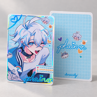 Impression de cartes personnalisées, cartes à collectionner d'anime avec feuille holographique, cartes photo laminées mat double face