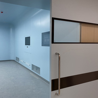 Puertas Modernas para Quirófanos de Hospital con Puerta Automática Hermética de Acero Inoxidable para Sala de Operaciones