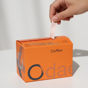 <span class=keywords><strong>Capsule</strong></span> de dosette de <span class=keywords><strong>café</strong></span> imprimée de logo personnalisé Offre Spéciale déchirer la boîte d'emballage de bande de larme de papier pour le <span class=keywords><strong>café</strong></span> - Product Image 1