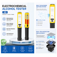 Nouveau Dépisteur d'alcool portable 2026 avec capteur à pile à combustible importé, haute précision, pour la sécurité routière et la conduite - Application immédiate