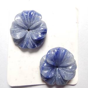 Csja — pierres précieuses exquises, jolies pierres précieuses naturelles, en forme de fleur, pour la conception, F589 - Product Image 3