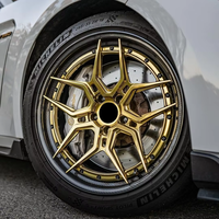 Nouvelles jantes forgées en alliage d'aluminium 15-17 pouces 5x114.3 4x100 ET20 20mm adaptées aux jantes de voiture OEM sur mesure