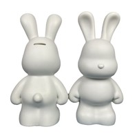 Usine En Gros DIY Fluide Ours À La Main Lapin Porte-clés 23cm/33cm/53cm PVC Fluide Lapin pour Enfants Avec Verser La Peinture