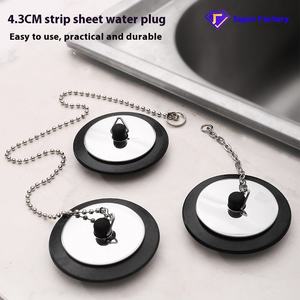 Résistant à la corrosion Non-déformation en <span class=keywords><strong>caoutchouc</strong></span> baignoire <span class=keywords><strong>piscine</strong></span> <span class=keywords><strong>bouchon</strong></span> salle de bain déodorant scellé sol vidange égout évier <span class=keywords><strong>bouchon</strong></span> chaîne - Product Image 5