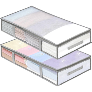 2024 Bán Chạy Nhất Dưới Giường Lưu Trữ Container Thùng Chăn Lưu Trữ Với Tay Cầm Cho Quần Áo - Product Image 2