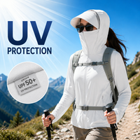 Veste de soleil anti-UV UPF 50+ unisexe, softshell légère et douce, respirante et élastique, ajustable, pour l'été et l'automne
