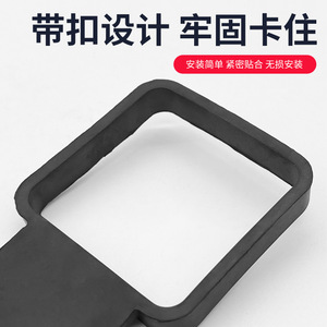 Bouchon anti-poussière pour crochet de remorquage de voiture, couvercle de protection à bouche carrée de 2 pouces, en caoutchouc noir pour Ram 1500 Dodge - Product Image 3