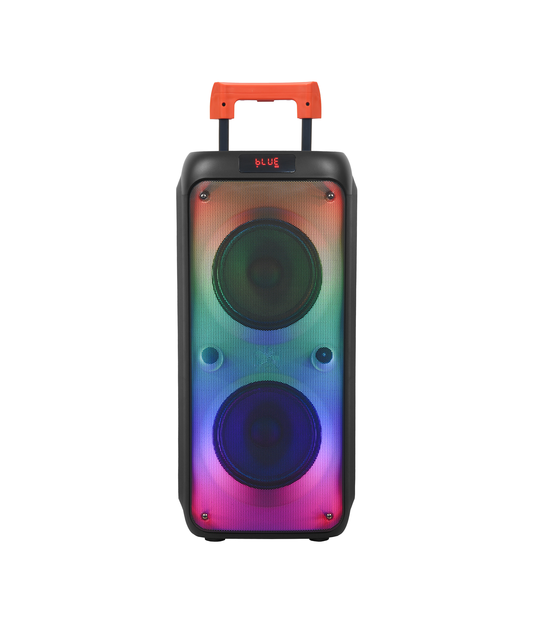 New Design Double 8"inch Trolley Wireless Portable Speaker for Dancing Karaoke BT Speaker with Microphone