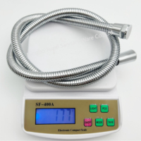 Tuyau de douche extractible chromé flexible OEM | Tressé en acier inoxydable + écrou en laiton à double verrouillage, approvisionnement d'usine