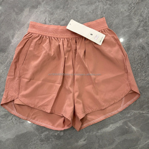 Shorts pour femmes à taille haute élastique avec cordon de serrage, shorts décontractés pour femmes avec logo, shorts de sport pour la course à pied, le yoga, la gym, vêtements de sport - Product Image 3