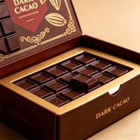 Boîte d'emballage pour chocolat personnalisée OEM ODM avec logo, boîte cadeau en carton ondulé de luxe pour chocolat et confiserie