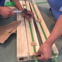 Planche de finition en PVC BOTO, surface lisse et grain de bois, fabriquée en PVC cellulaire, matériaux de construction blancs, planche de finition