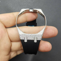 VVS Mossanit-Diamant Uhrenarmband aus Metall, Testgeprüft, für Royal Pop AP Swatch Diamantuhren