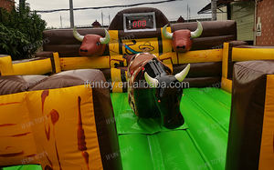 Machine de taureau mécanique Toro commerciale pour intérieur/extérieur, gonflable en vinyle/PVC, certifiée EN14960, pour adultes, <span class=keywords><strong>jeux</strong></span> de carnaval - Product Image 2