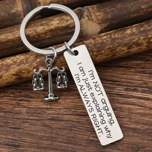 Ich streite nicht mit dem Anwalt – Motivierender klassischer runder Schlüsselanhänger aus Zinklegierung, Schmuckzubehör, Anhänger, Geschenke, Mode - Product Image 4
