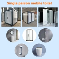 Toilettes mobiles portables sur mesure pour événements, chantiers de construction et camping – WC préfabriqué extérieur à structure en panneaux sandwich