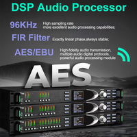 Processeur audio numérique professionnel D6S DSP 96 kHz avec FIR 3 entrées/6 sorties, son de haute qualité, ADC 32 bits/DAC 24 bits, égaliseur 16 bandes