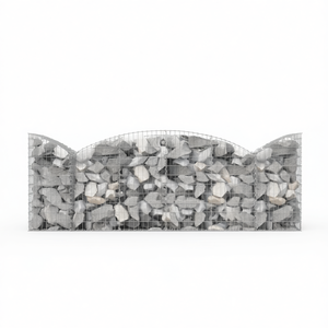 Panier gabion arqué 78,7x11,8x31,5 pouces en fer galvanisé pour clôtures, treillis, portails, usage extérieur - Product Image 1