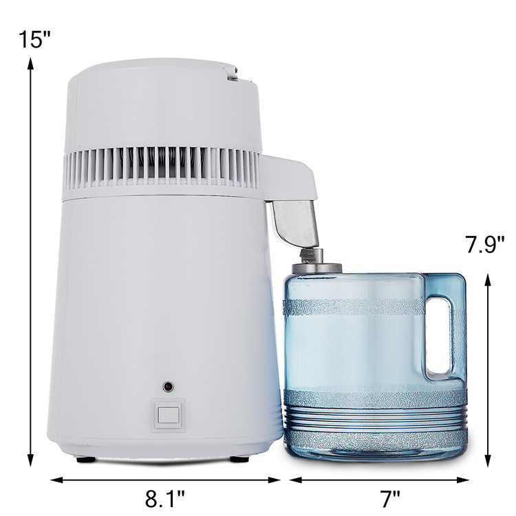 4L水蒸留器歯科用医療用フィルター清浄機蒸留精製純粋なデュー1L