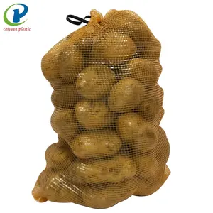 Çin en satış ucuz 1kg örgü çanta sarımsak ambalaj soğan patates