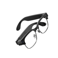 Lunettes Intelligentes IA Professionnelles T200B Demi-Monture Enregistrement Vidéo HD 1080P Capture Photo Reconnaissance d'Image Traduction en Temps Réel IPX-5