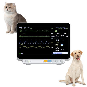 14 Inch Draagbare Veterinaire Multi-Parameter Monitor Aangepaste Huisdier Vitale Functies Monitoring Apparatuur Dierenartsen <span class=keywords><strong>Ecg</strong></span> Machine Monitor - Product Image 4