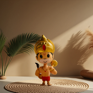 Bobblehead Lord hanuman & shree krishna Idol น่ารักจิตวิญญาณรถแดชบอร์ดตกแต่งสำหรับบ้านสำนักงานและของขวัญ - Product Image 1