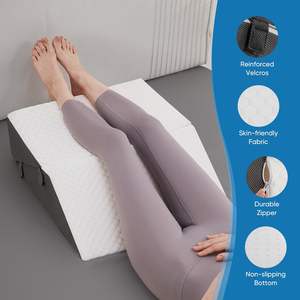 เมมโมรี่โฟมพับได้อเนกประสงค์สำหรับอ่านแบบพับได้หมอนลิ่มสำหรับหลังการผ่าตัด<span class=keywords><strong>บวม</strong></span>ขาลิ่มที่<span class=keywords><strong>หัว</strong></span><span class=keywords><strong>เข่า</strong></span> - Product Image 2