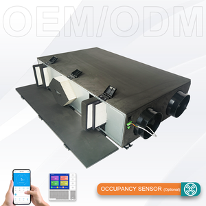 Système de ventilation à récupération de chaleur avec serpentin d'eau flexible, économie d'énergie, pré-refroidissement et pré-chauffage de l'air frais, fonction de bypass pour usage en salle de sport - Product Image 1