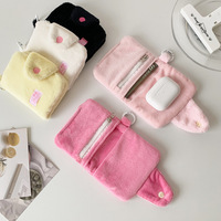 Dompet Lipat Motif Kartun Warna Permen BLINGS Grosir, Dompet Koin Kartu Solid Lucu untuk Pelajar, Tas Penyimpanan
