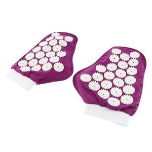 Viola guanti da massaggio per agopuntura dietro collo muscolatura Trigger punto di innesco massaggiatore - Product Image 6