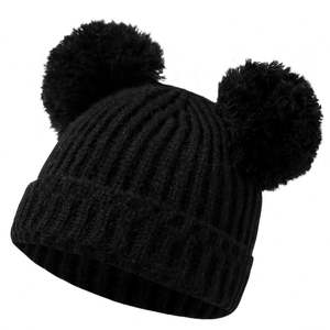 Gorro de Invierno para Niños y Niñas, Multicolor, con Doble Pompón, Cálido, para los Oídos, Modelo I-0083 - Product Image 5