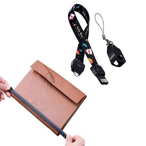 2025 Neck Lanyard Charging <b>Cable</b> Woven Fabric Custom Logo Cross Body USB C Fast Charge Data <b>Cable</b> with Buckle - Product Image 2